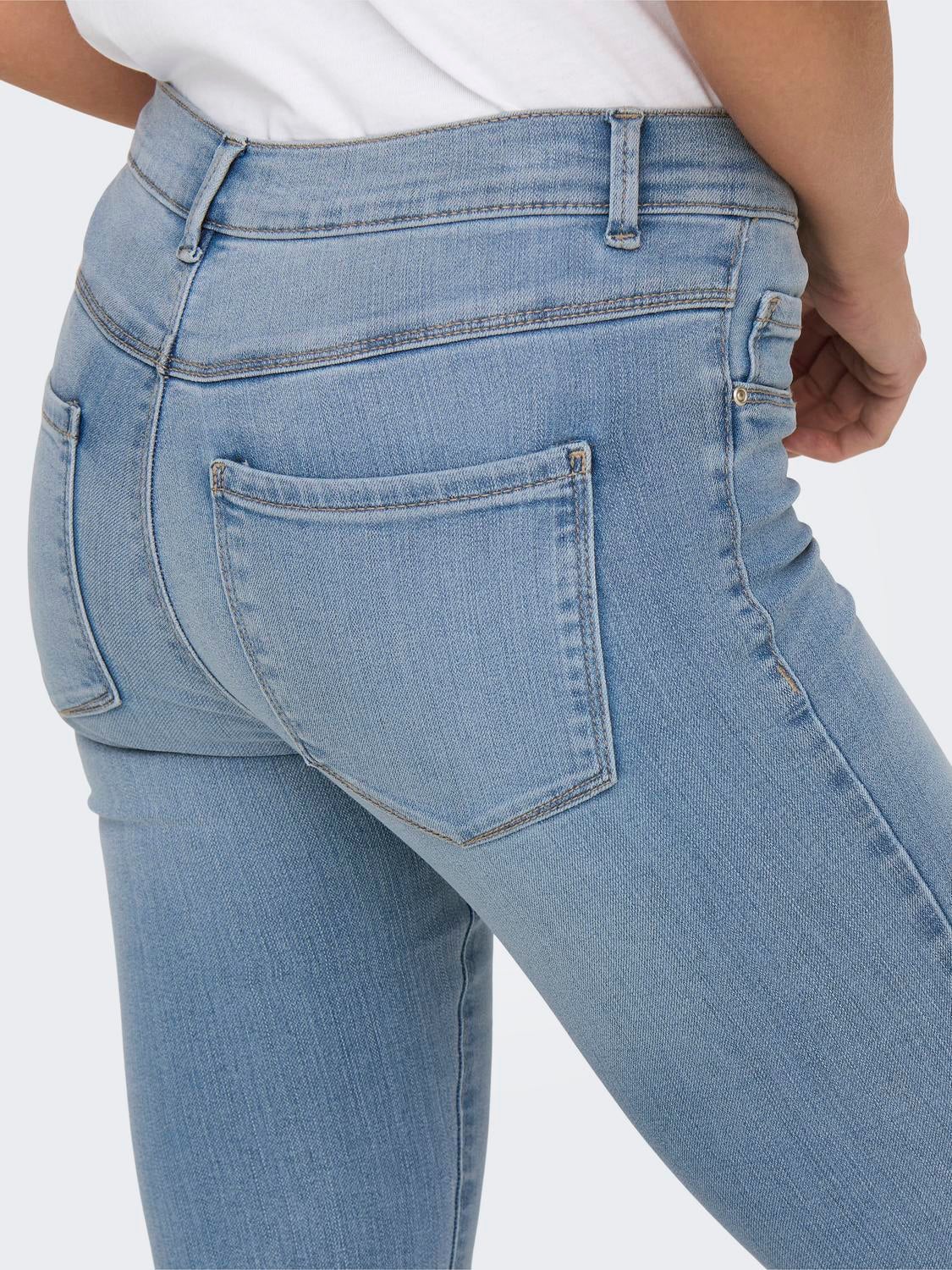 ONLRAIN Mittlere Taille Skinny Fit Jeans Light Blue Denim