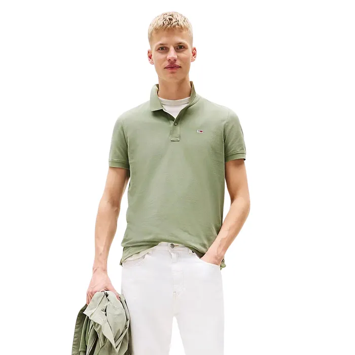 Tommy Hilfiger Slim Placket Flag Polo Heren
