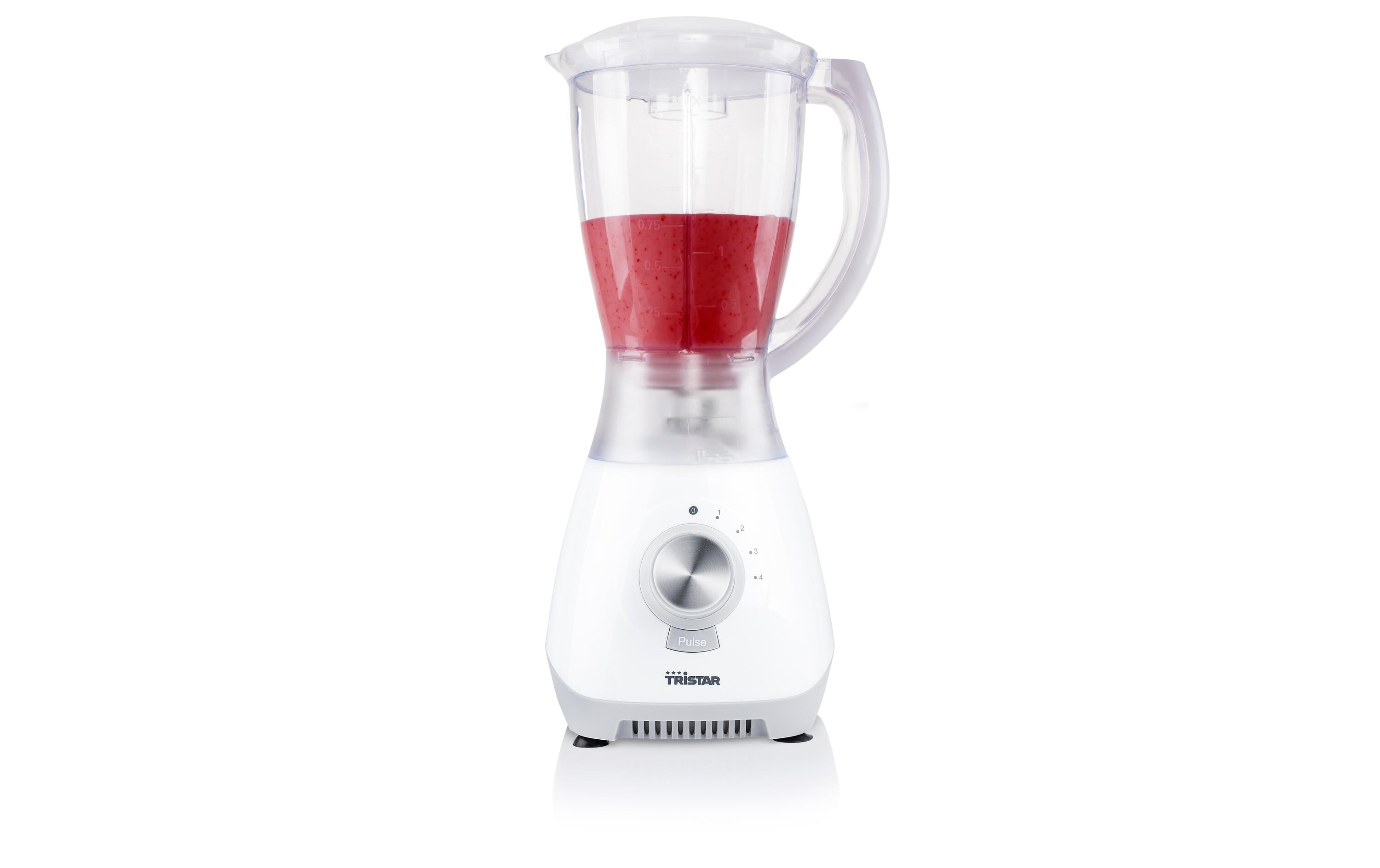 Standmixer BL-4447 WeissLeistungsstarker Mixer mit 430 W Leistung