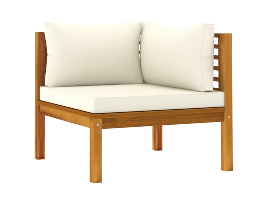LES TENDANCES - Salon extérieur Salon de jardin-crème-3 places-65x69x62.5-341548