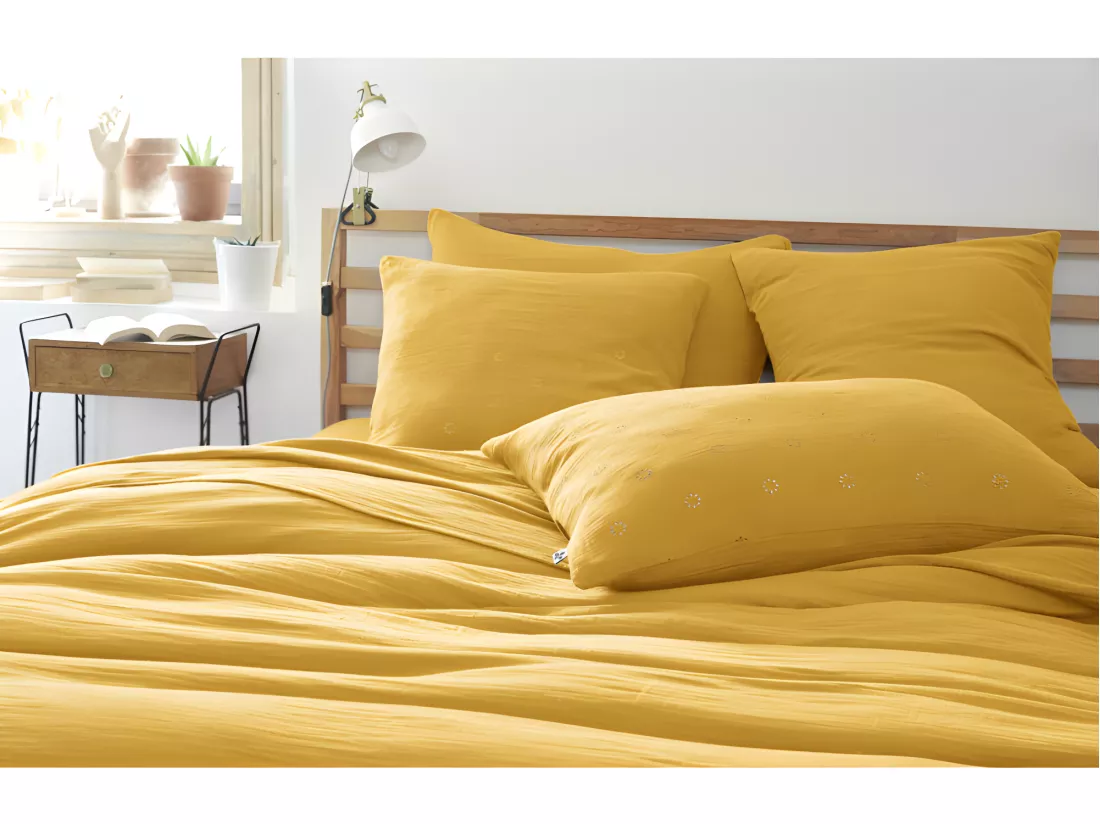 Taie d'oreiller Brodée Déco