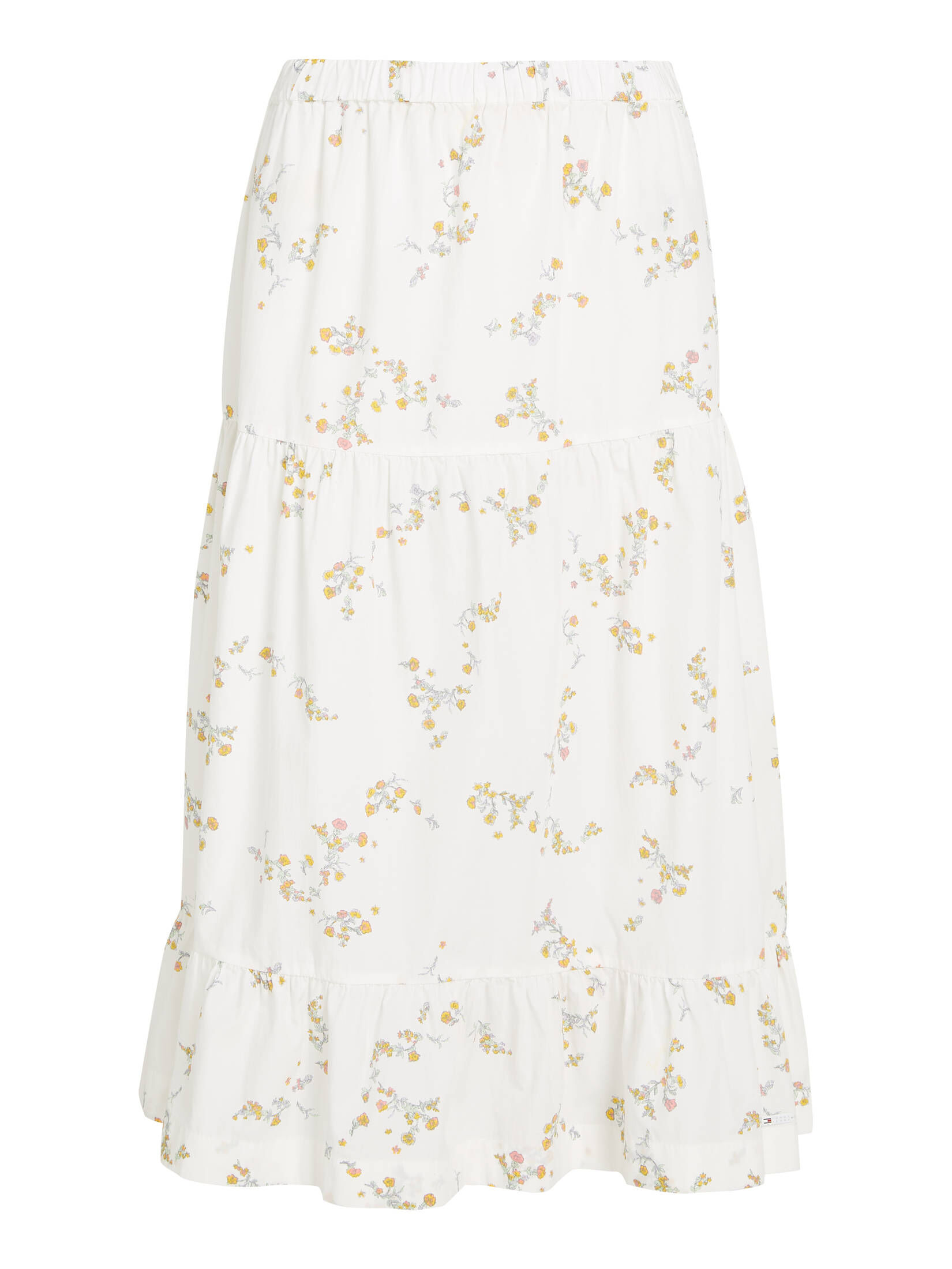 Tommy Jeans| Damen Rock TJW POPLIN TIERED MIDI SKIRT