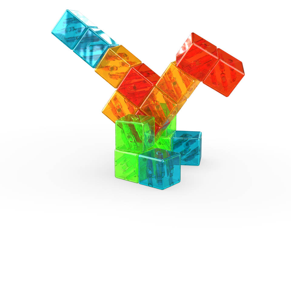 Geomag magnetische blokken edelstenen set 16-delig