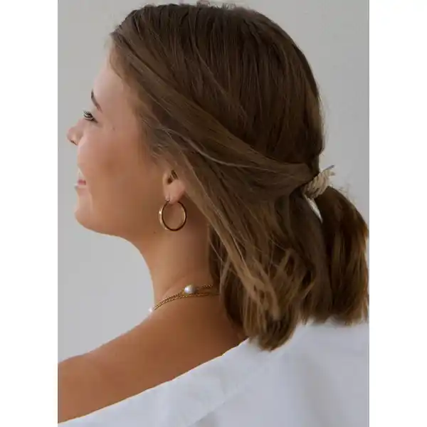 Haargummis Beige
