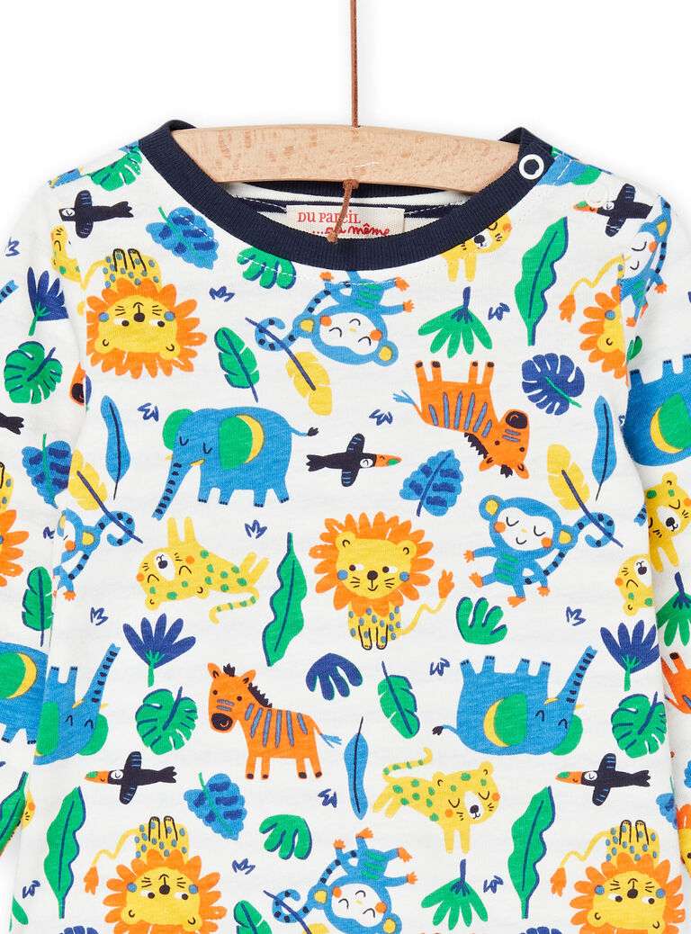 T-shirt multicolore réversible à imprimé animaliers