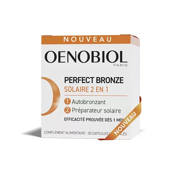 Oenobiol Perfect Bronze 2 em 1 Autobronzeador e Preparador de Sol 30 comprimidos