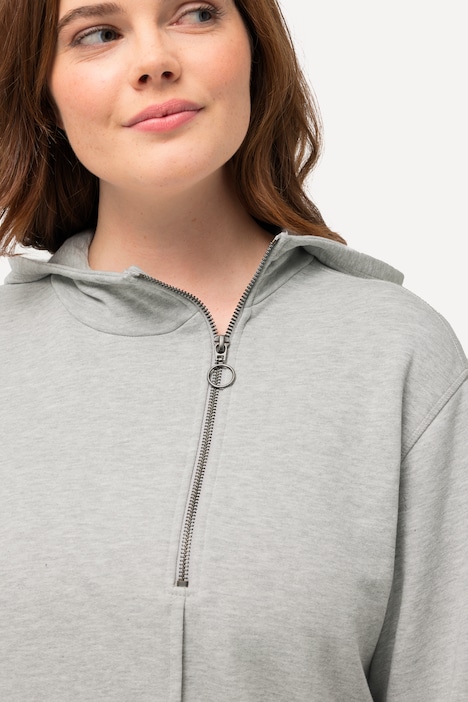 Hoodie, Zipper, Kapuze, Langarm, Biobaumwolle