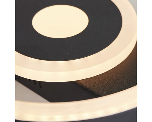 LED plafondlamp 12 W 1100 lm 3000 KB 20 cm Maureen zwart