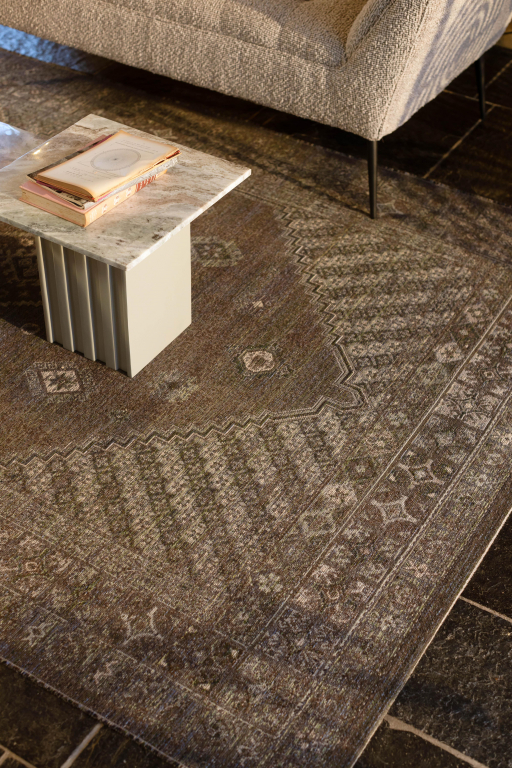 Dutchbone Devon vloerkleed 170x240 earthy brown