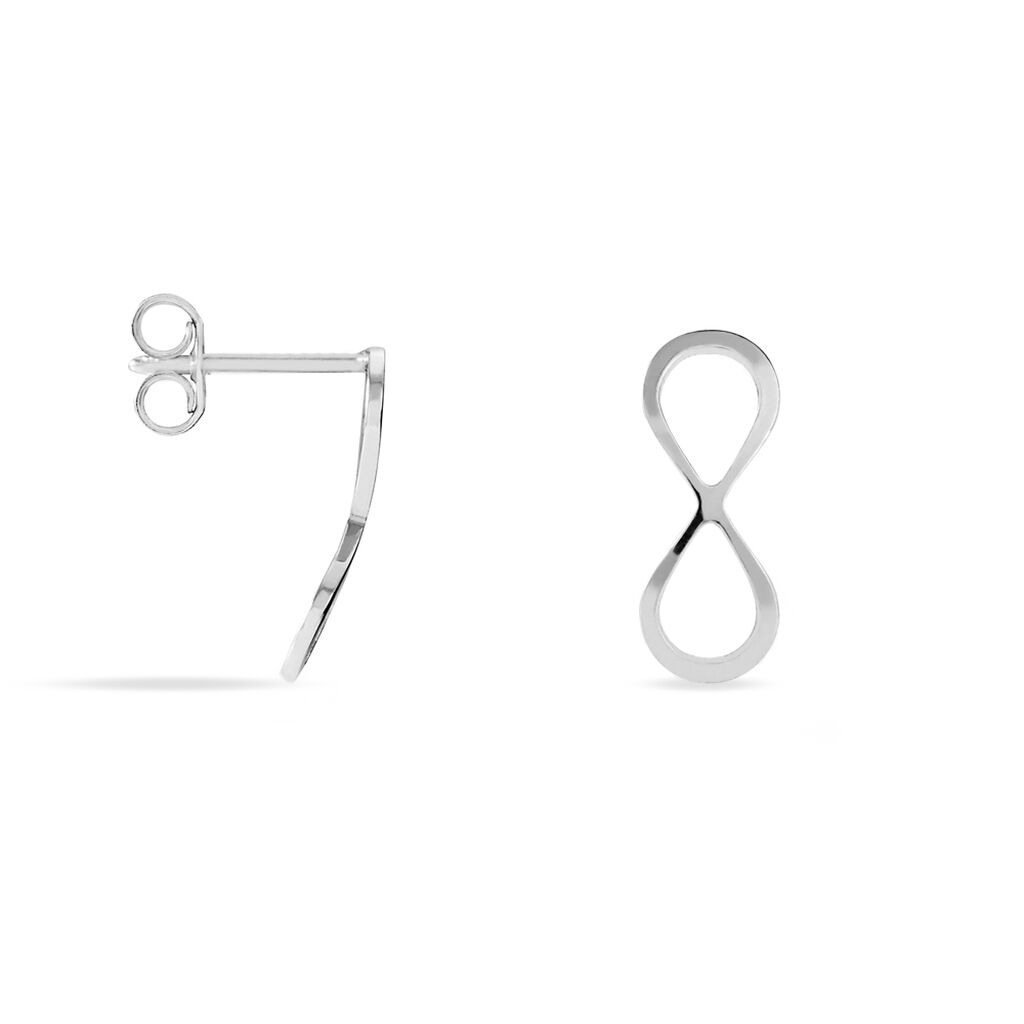 Boucles D'oreilles Pendantes Filomene Argent Blanc