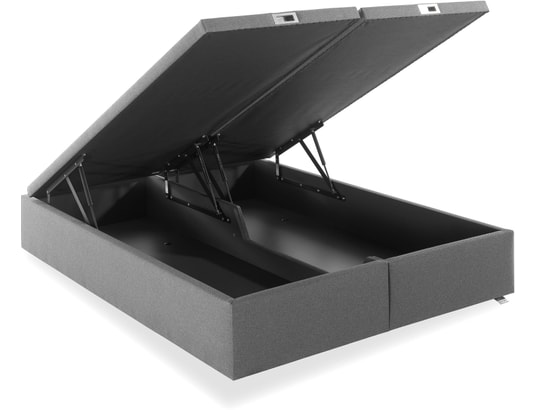 TEMPUR - Sommier 160 x 200 Premium 160x200cm tissé anthracite D54