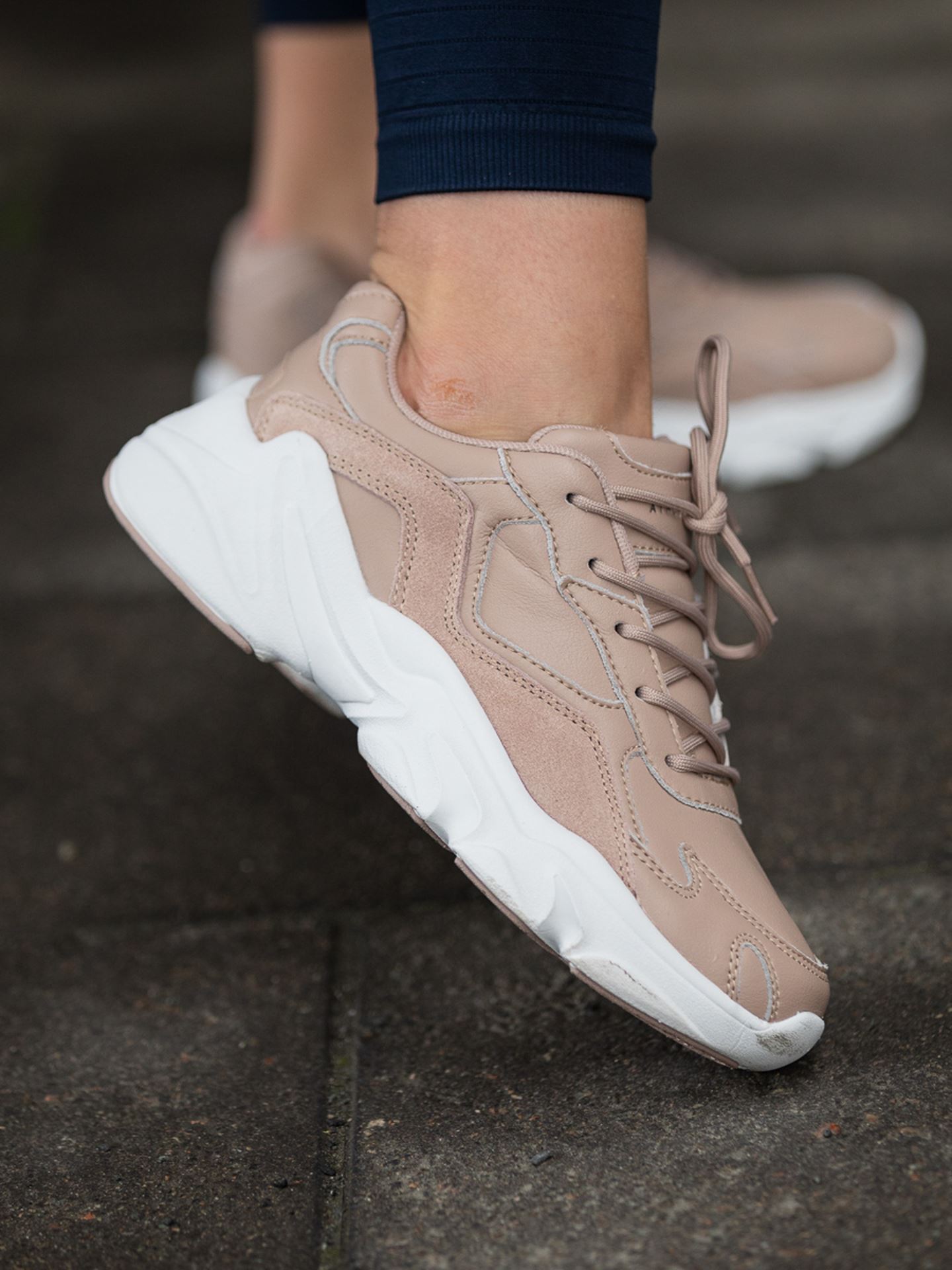 Chunky Leather Trainers