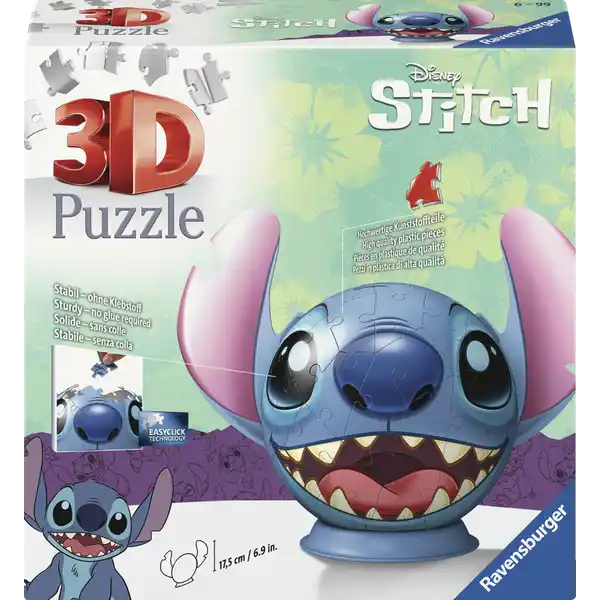 Disney Stitch 3D Puzzle-Ball mit Ohren