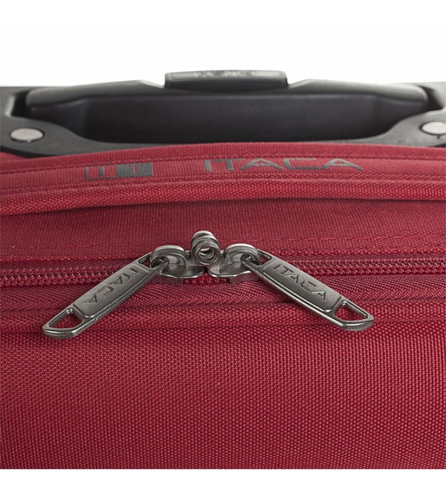 Mala de cabine ITACA com 2 rodas T71950 Vermelha - 55x39x18cm -