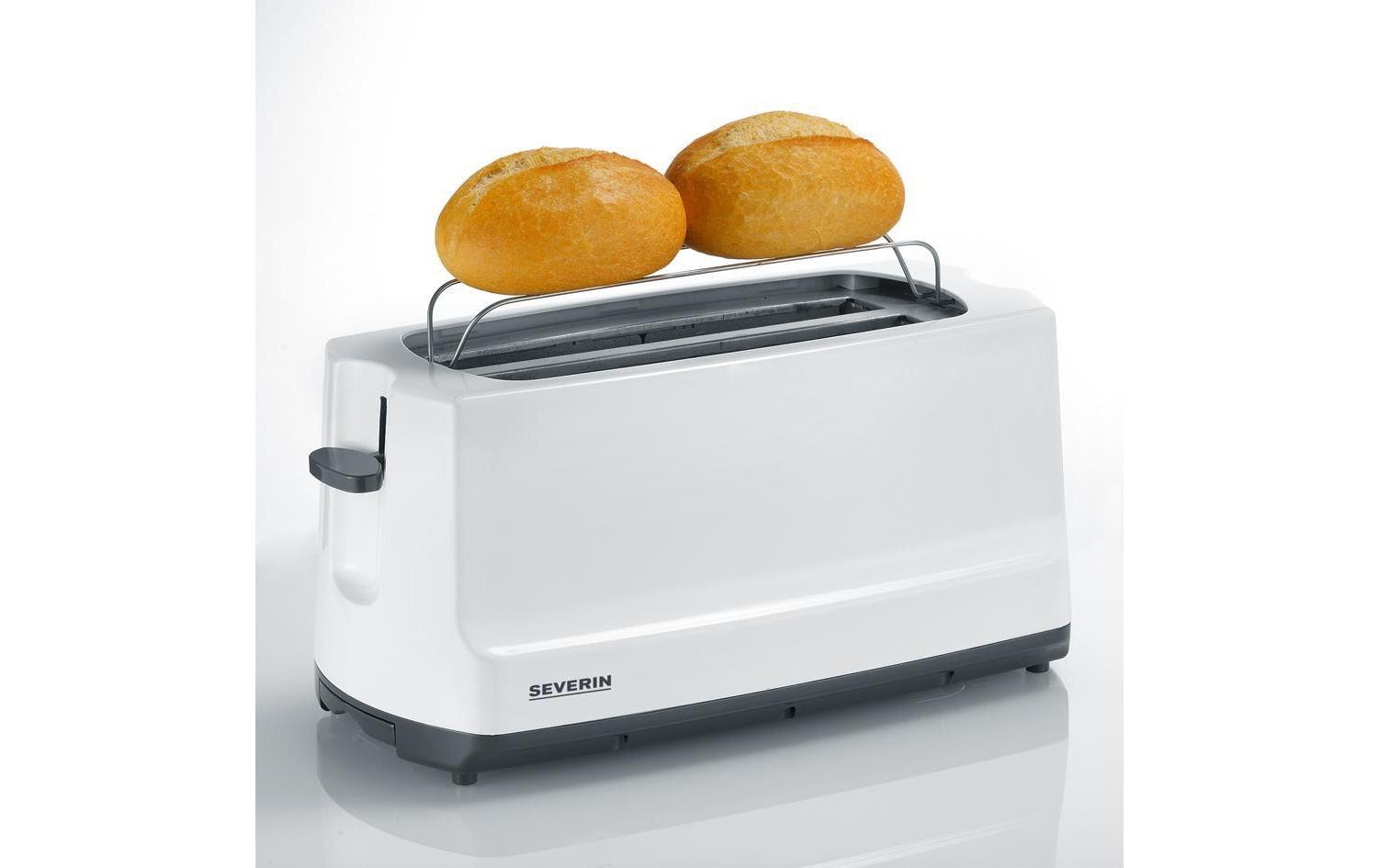 Severin Toaster »AT 2234 Weiss/Schwarz« 1400 W Lieferung mit passendem CH-Fixadapter