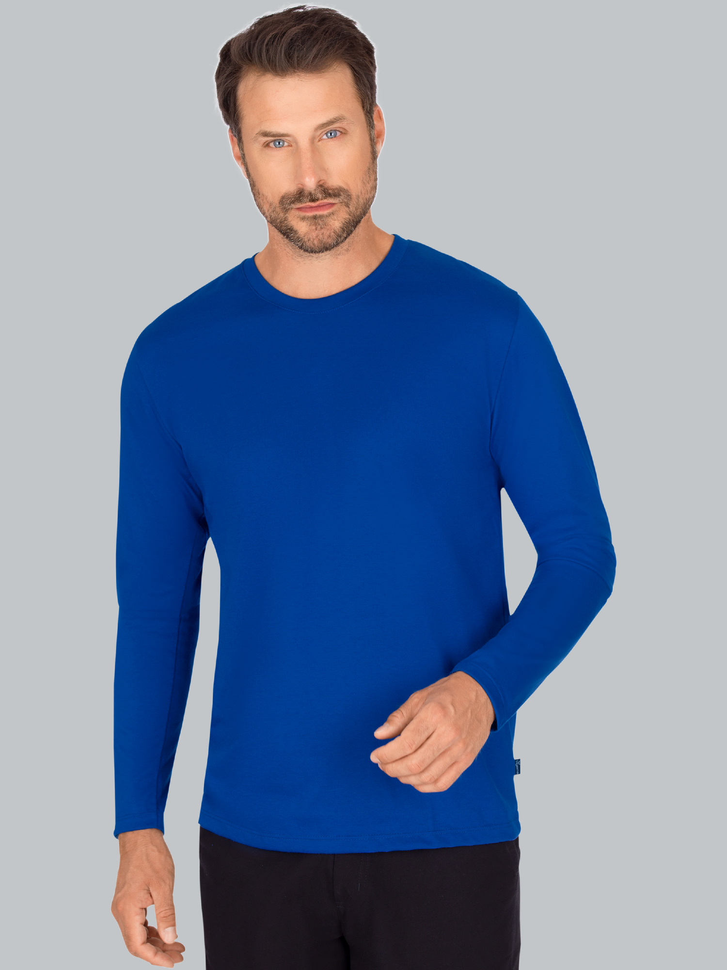 Langarmshirt aus 100% Baumwolle Royal