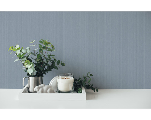 Vliesbehang 38098-7 Mata Hari effen blauw