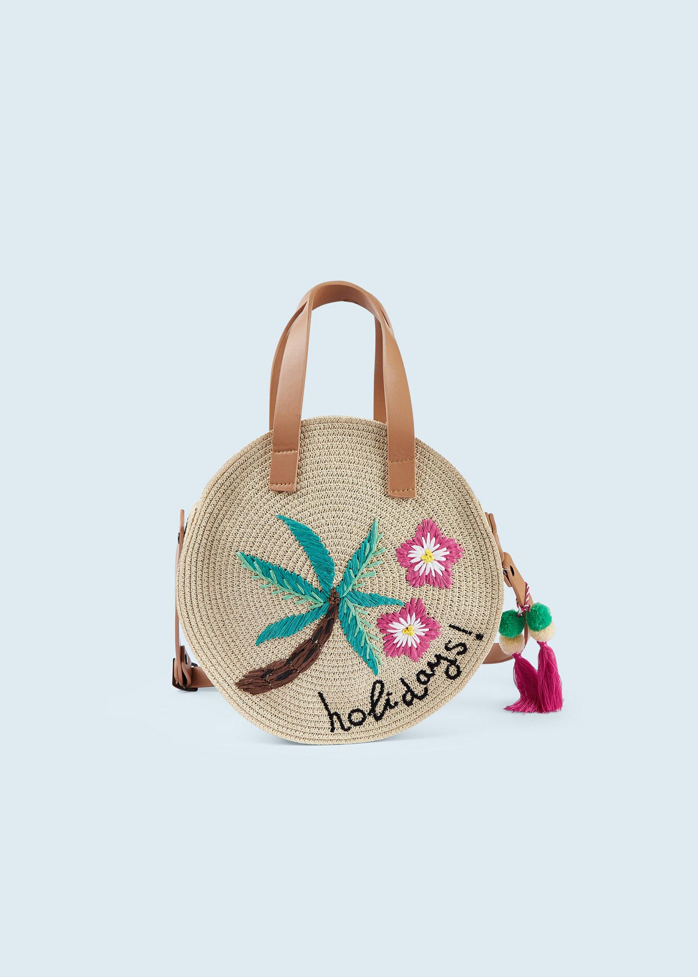 Bolsa bordada para meninas