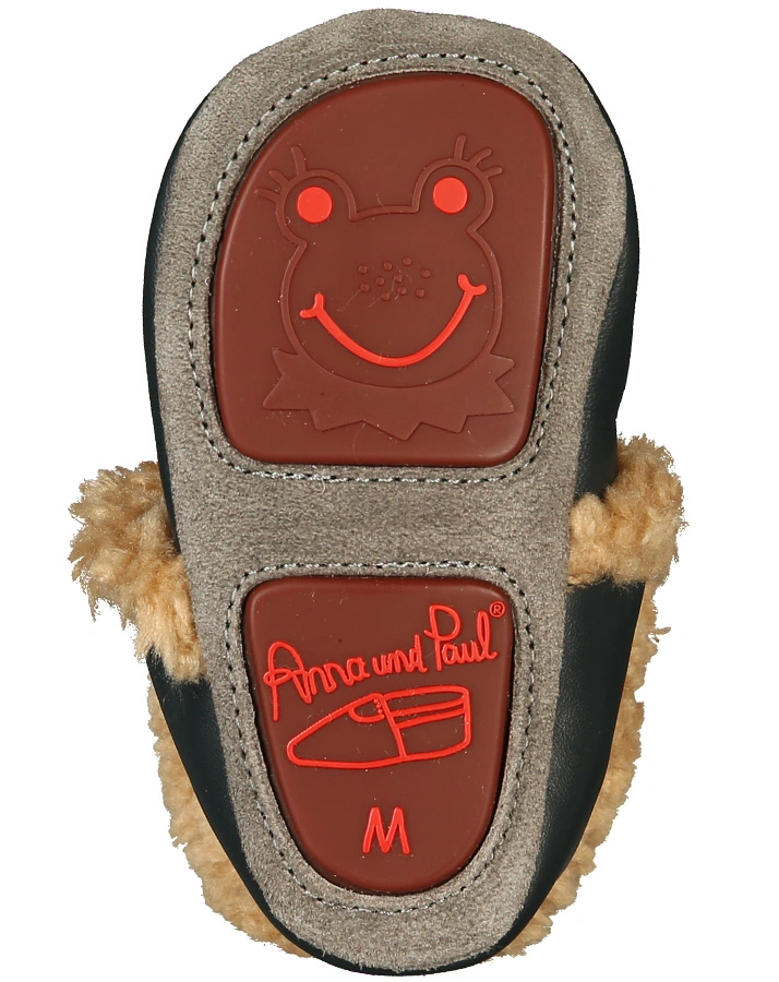Krabbelschuhe ESKIMO UNI mit Teddyfutter in marine