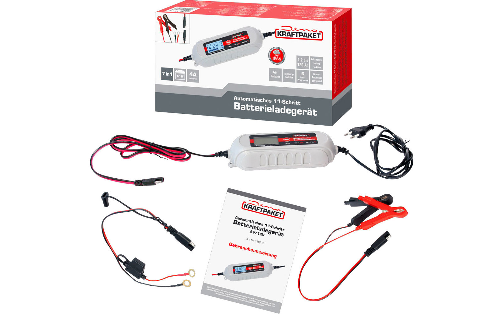 Dino Kraftpaket Ladegerät 6 V - 12 V / 4 A