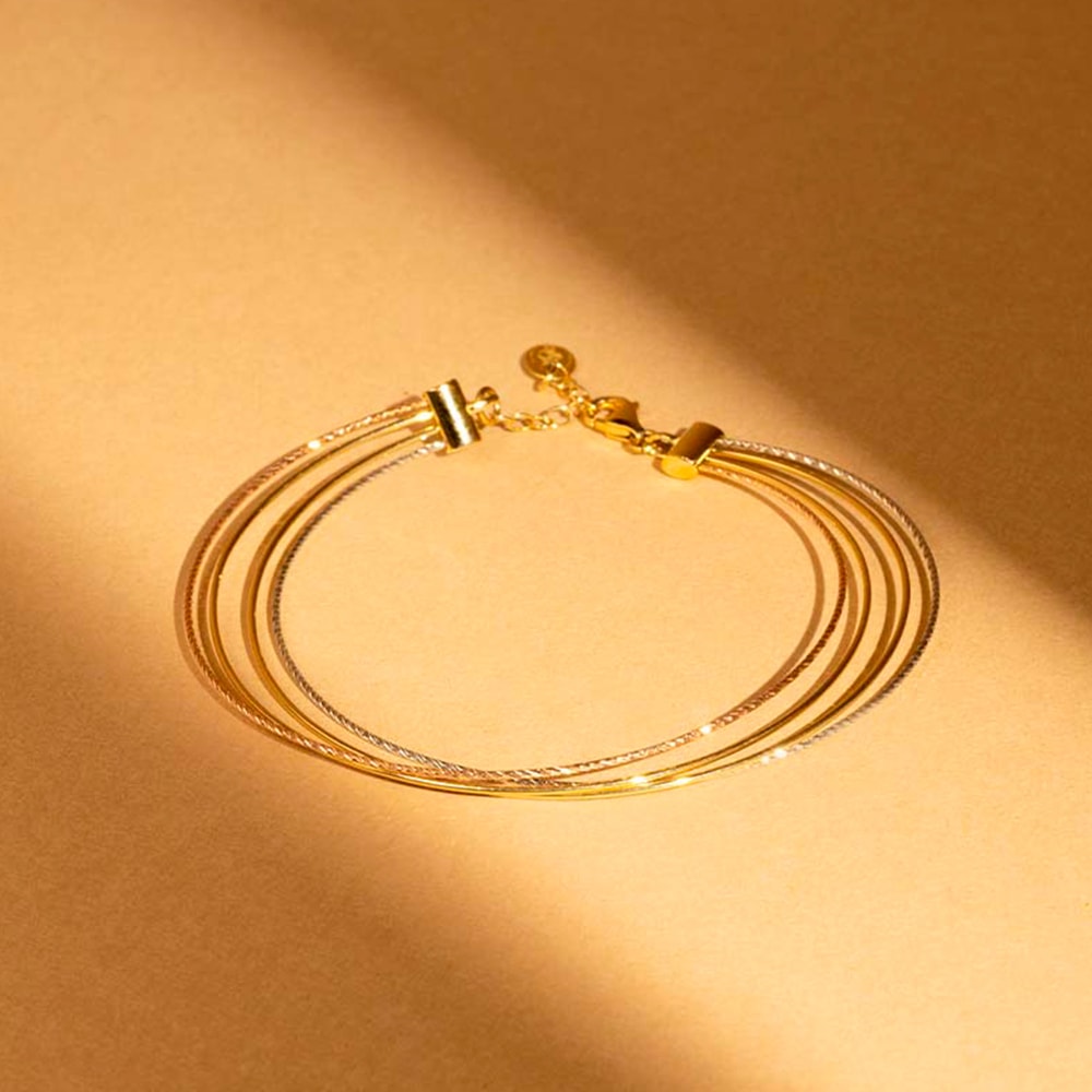 Bracelet Raymond - Or tricolore 375/1000