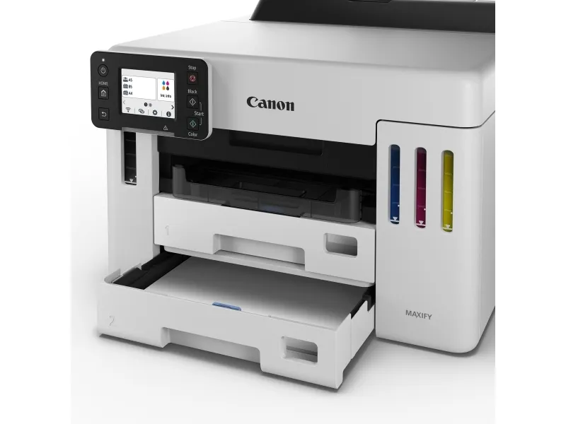 Canon MAXIFY GX5550 - Printer - farve - Duplex - blækprinter - ITS - A4/Legal - 600 x 1200 dpi - op til 24 ipm (mono) / op til 15.5 ipm (farve) - kapacitet: 600 ark - LAN, Wi-Fi(n), USB 2.0