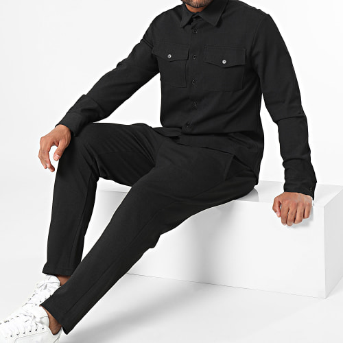 Ensemble Surchemise Et Pantalon Jogging Noir