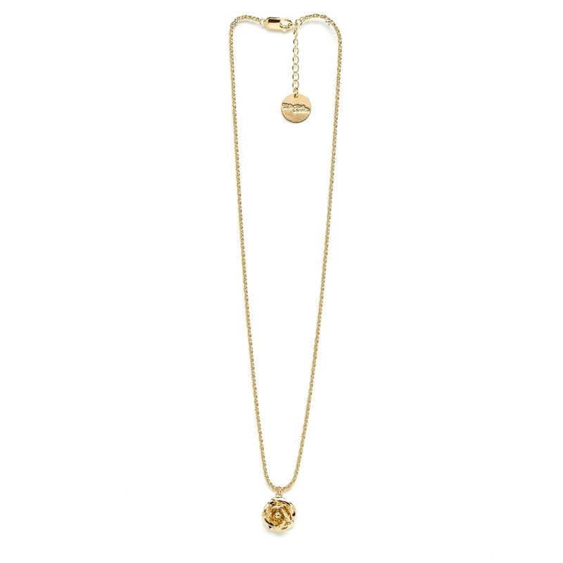 collier fleur doré à l'or fin - AGLAÉ