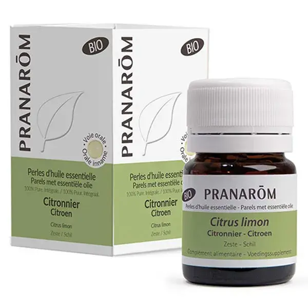 Pérolas de Óleo Essencial de Limão Pranarom - 60 Pérolas