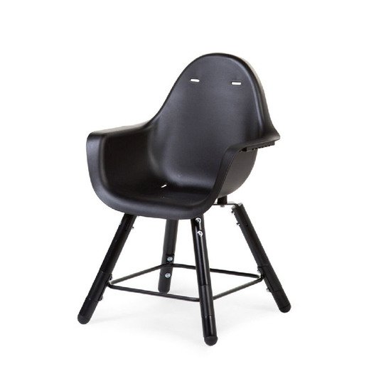 Chaise haute Evolu 2 + arceau   Noir        de               Childhome