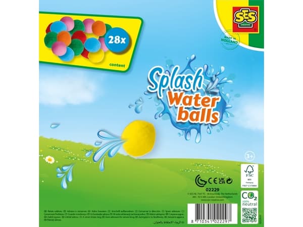 SES Creative 02229, Vannballonger, Flerfarget, 3 år, 28 stykker