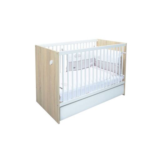 Lit bébé 60x120 EDEN Bois/Blanc - BEBE9 CREATION