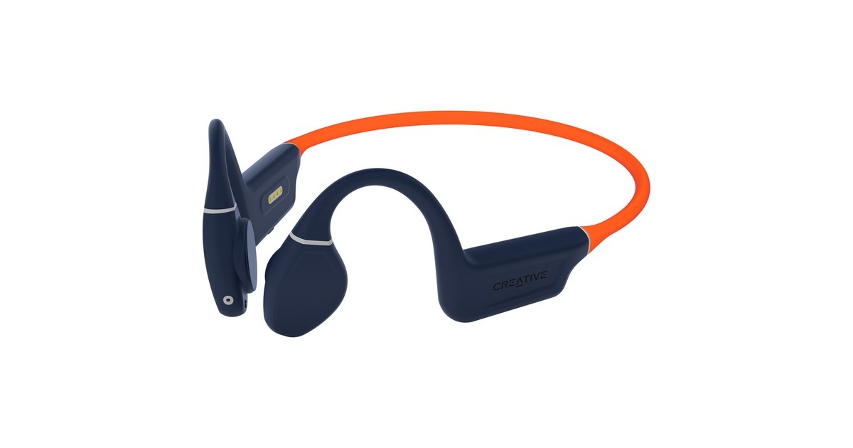 CreativeOutlier Free Pro+ bone conduction hoofdtelefoon  (Oranje, Bluetooth 5.3)