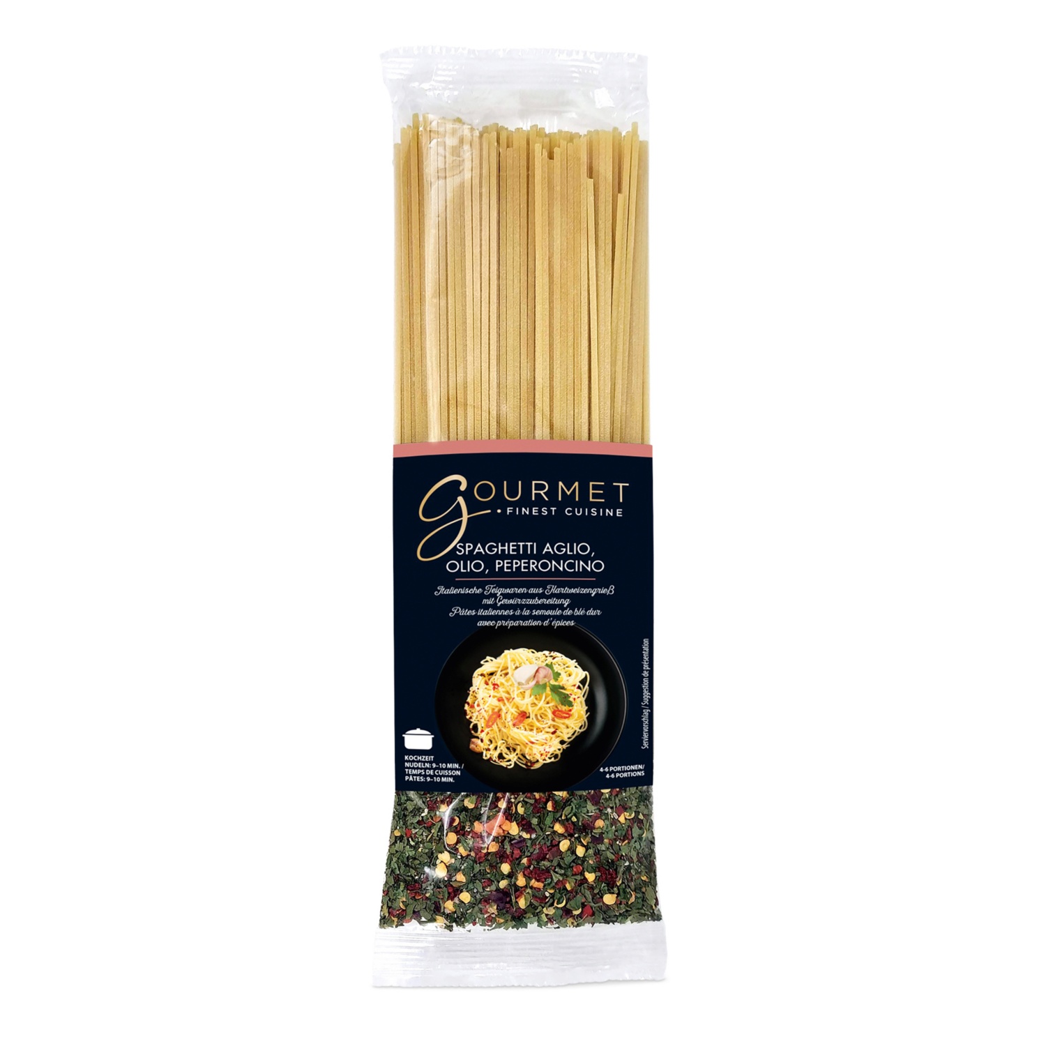 GOURMET, Pasta mit Gewürzen 500g+2, Spaghetti mit