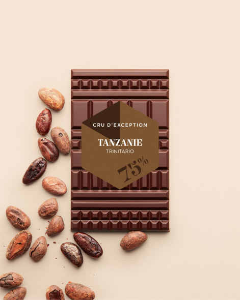 Tablette Tanzanie Chocolat Noir 75% | Le Chocolat Alain Ducasse 75g