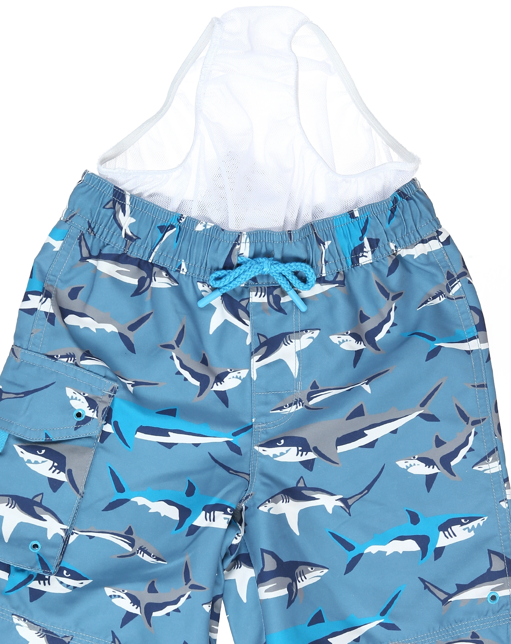 Badeshorts SNEAK AROUND SHARKS in blau