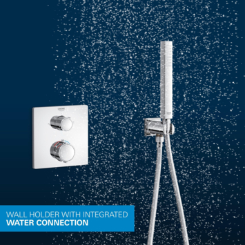 Grohe Precision Thermostat Perfect inbouw douchesysteem met Vitalio Rain Mono 310 hoofddouche vierkant Chroom