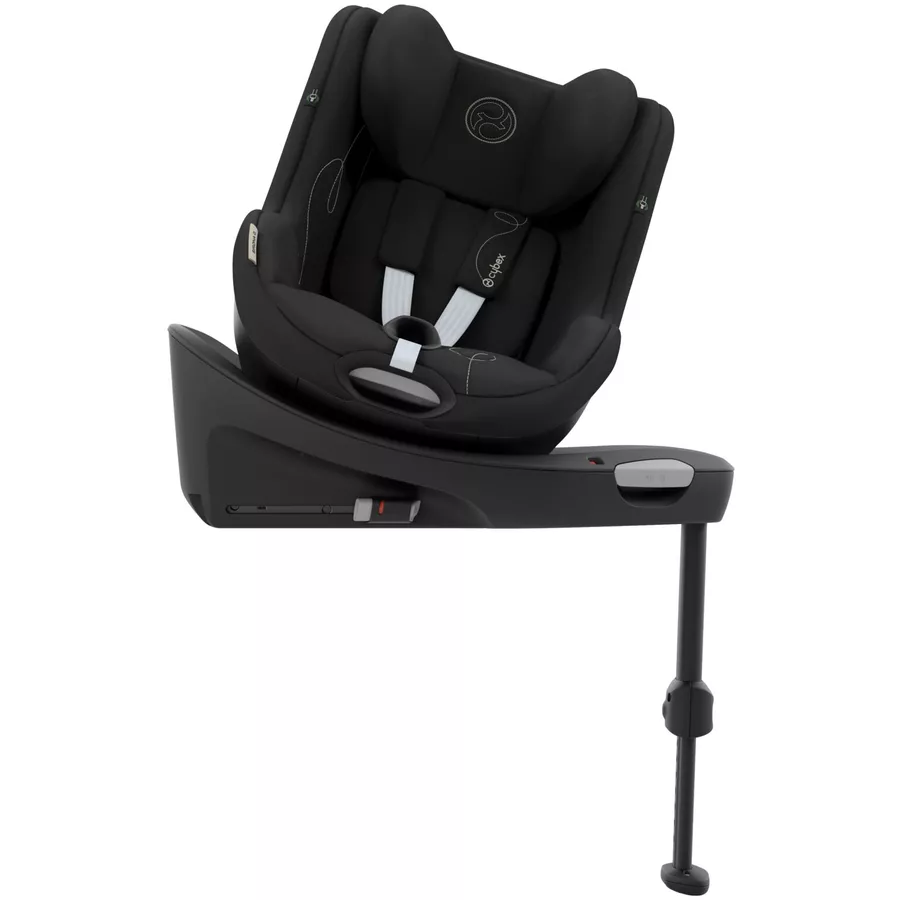 cybex GOLD Kindersitz Set Reboarder Sirona G inklusive Babyschale Cloud G inklusive Basisstation Base G Moon Black