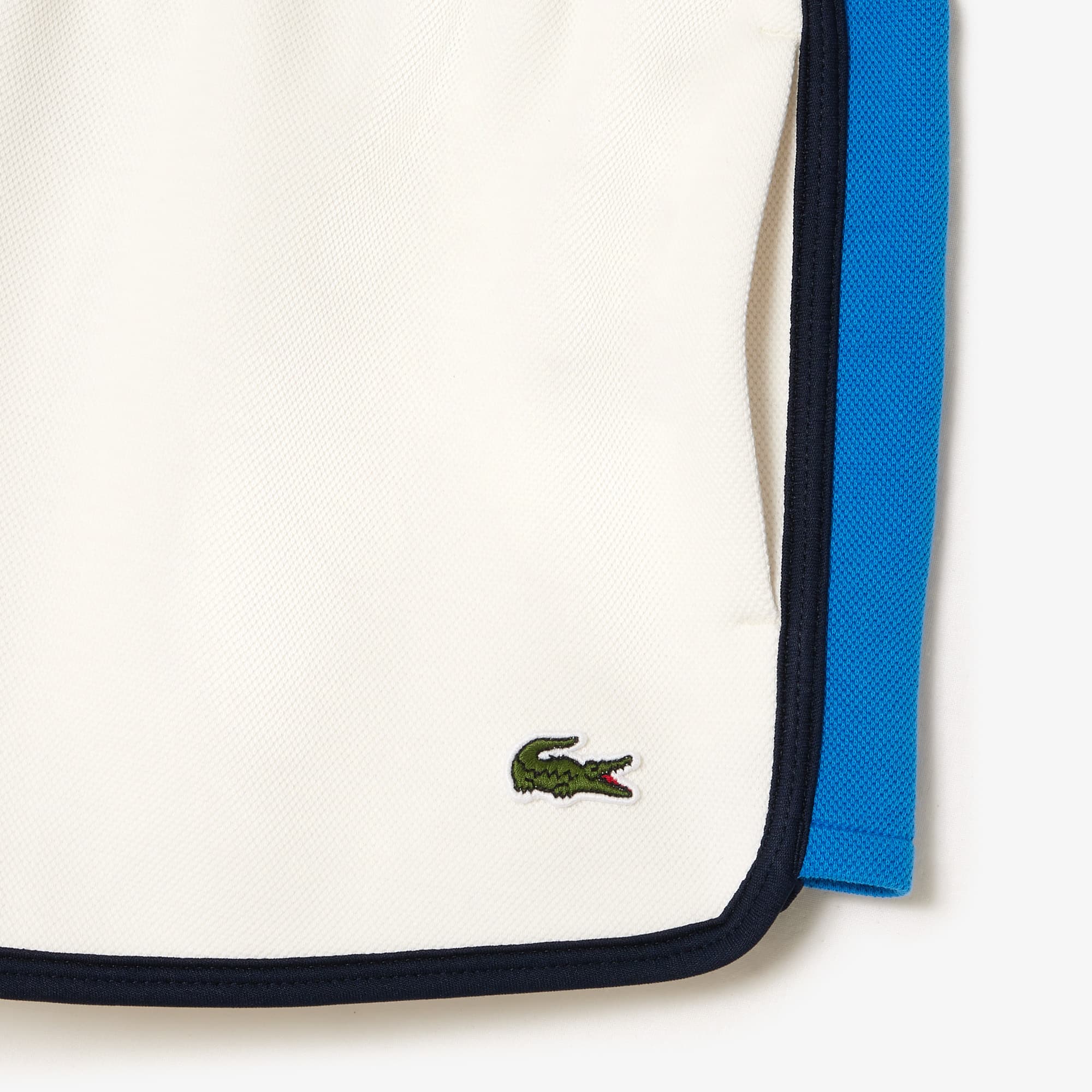 Short découpes contrastées en piqué double face Shorts - Blanc - Lacoste - Femme