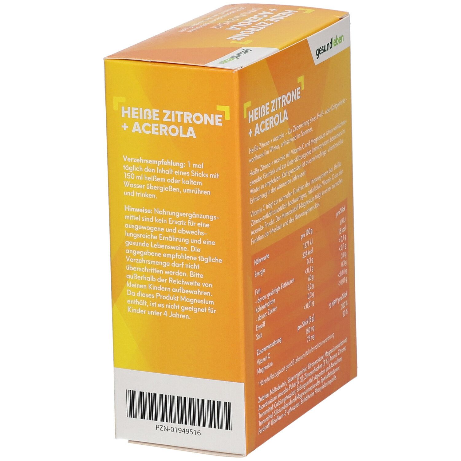 gesundleben Heiße Zitrone + Acerola Immunabwehr