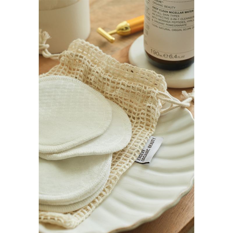 Evolve Bamboo Reusable Makeup Remover Pads 7 Pieces