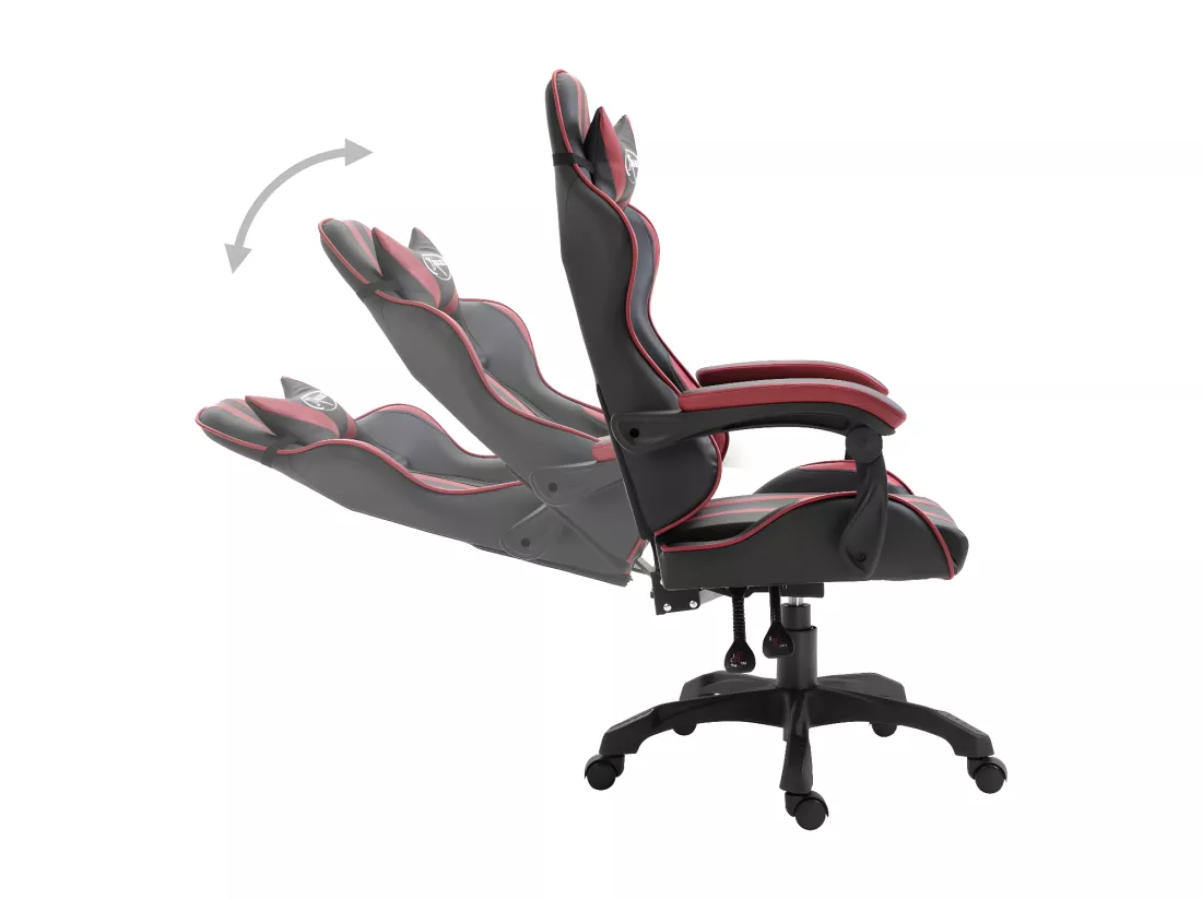 Chaise de jeu Rouge bordeaux Similicuir