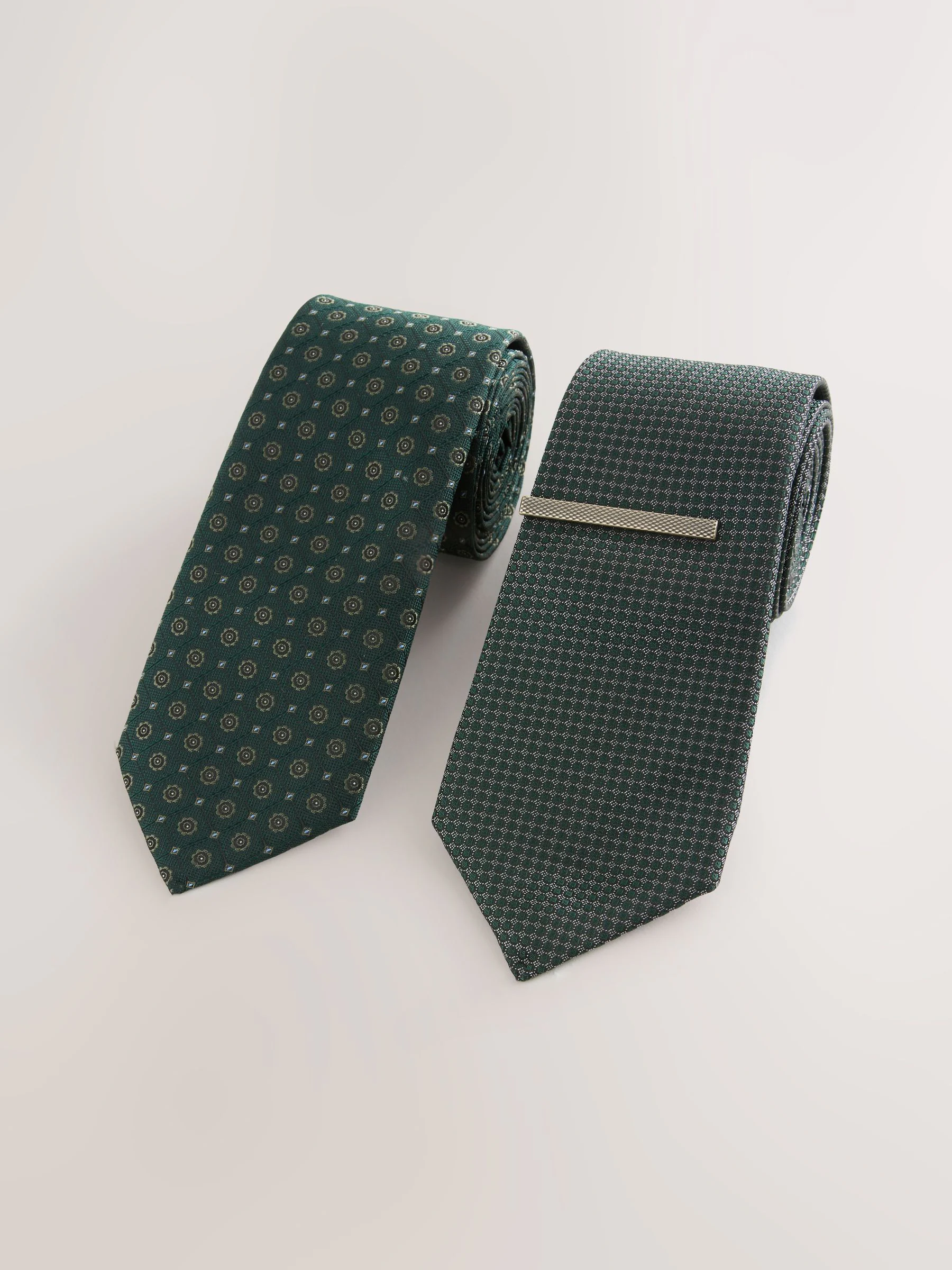 Groen - Textured Clip Ties 2 Pack