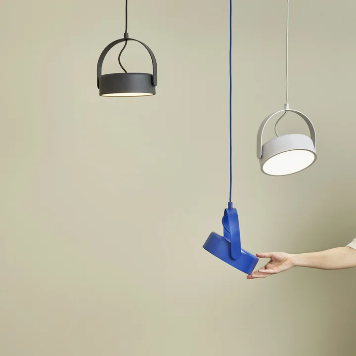 Hübsch Interior - Stage Pendelleuchte, hellblau