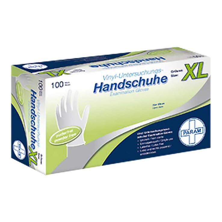 Handschuhe Einmal Vinyl puderfrei XL, 100 St