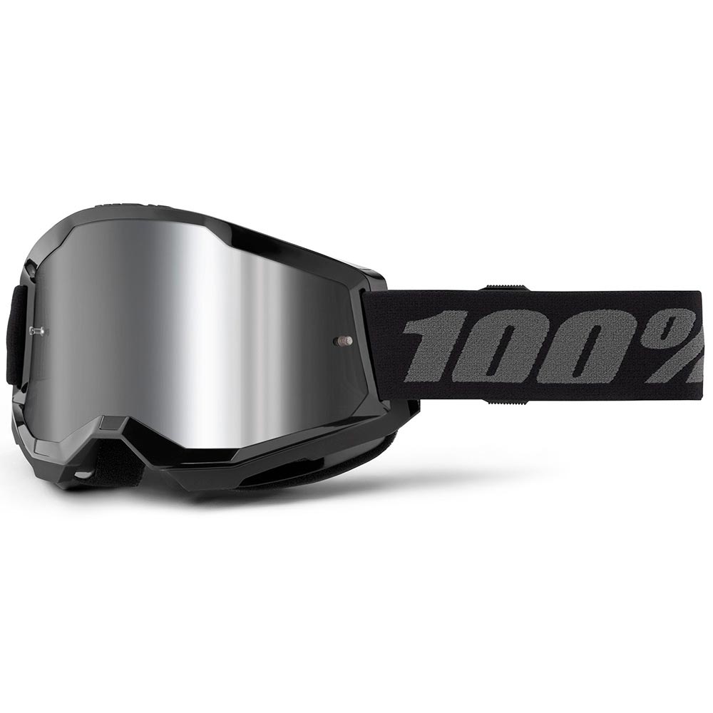 100% - Masque Strata 2 - Ecran Mirror Noir / Argent / Iridium