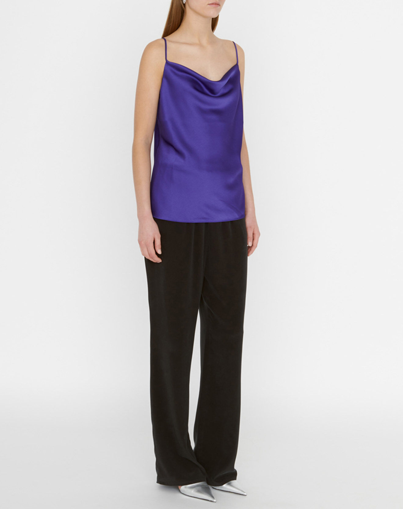 Zapa Top en Satin Topaz violet