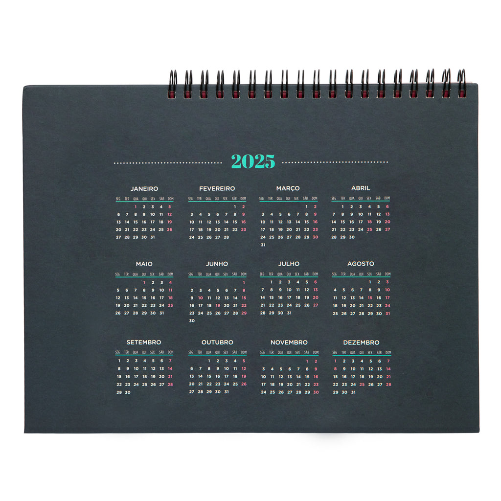 Calendário Mesa 2025 - Que Comece