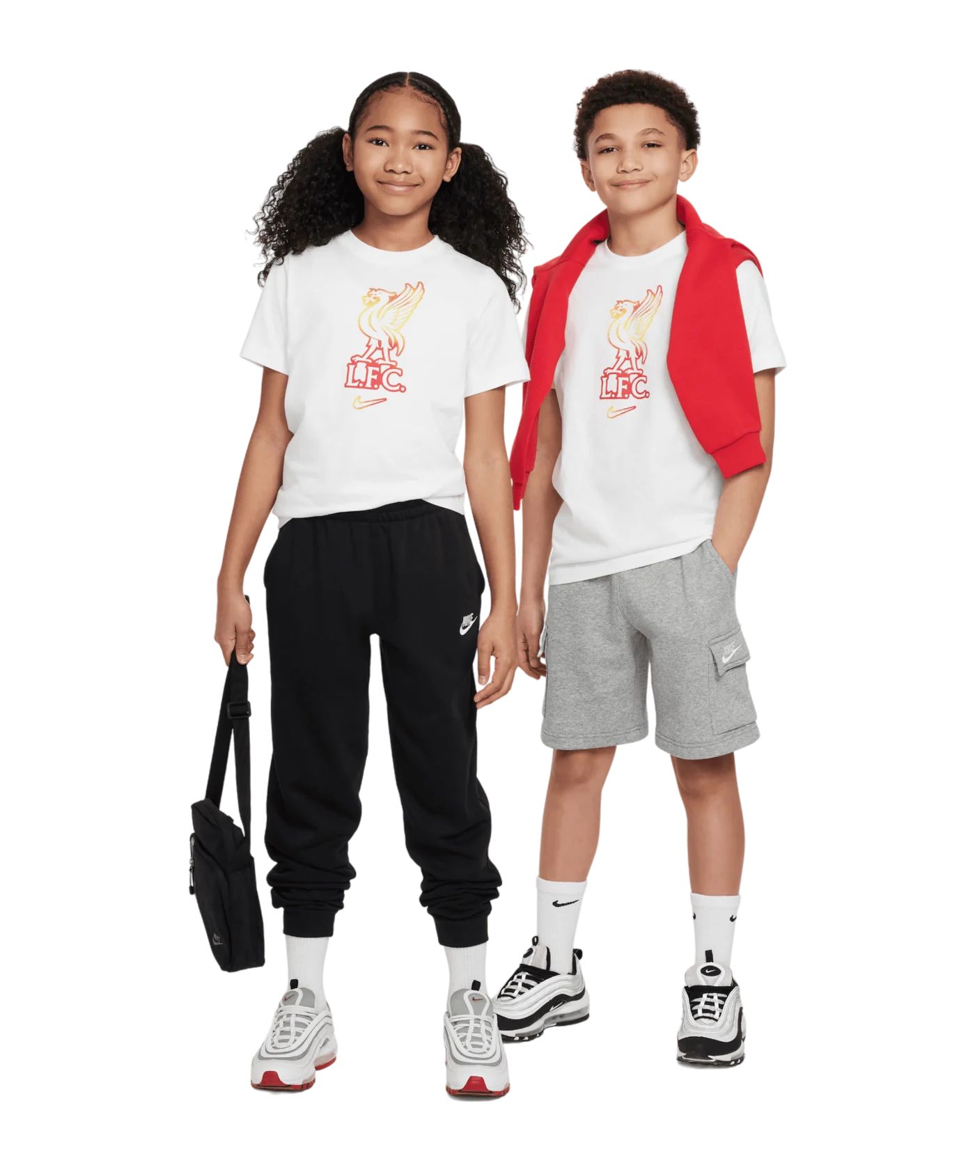 Nike FC Liverpool Crest T-Shirt Kids Weiss F100