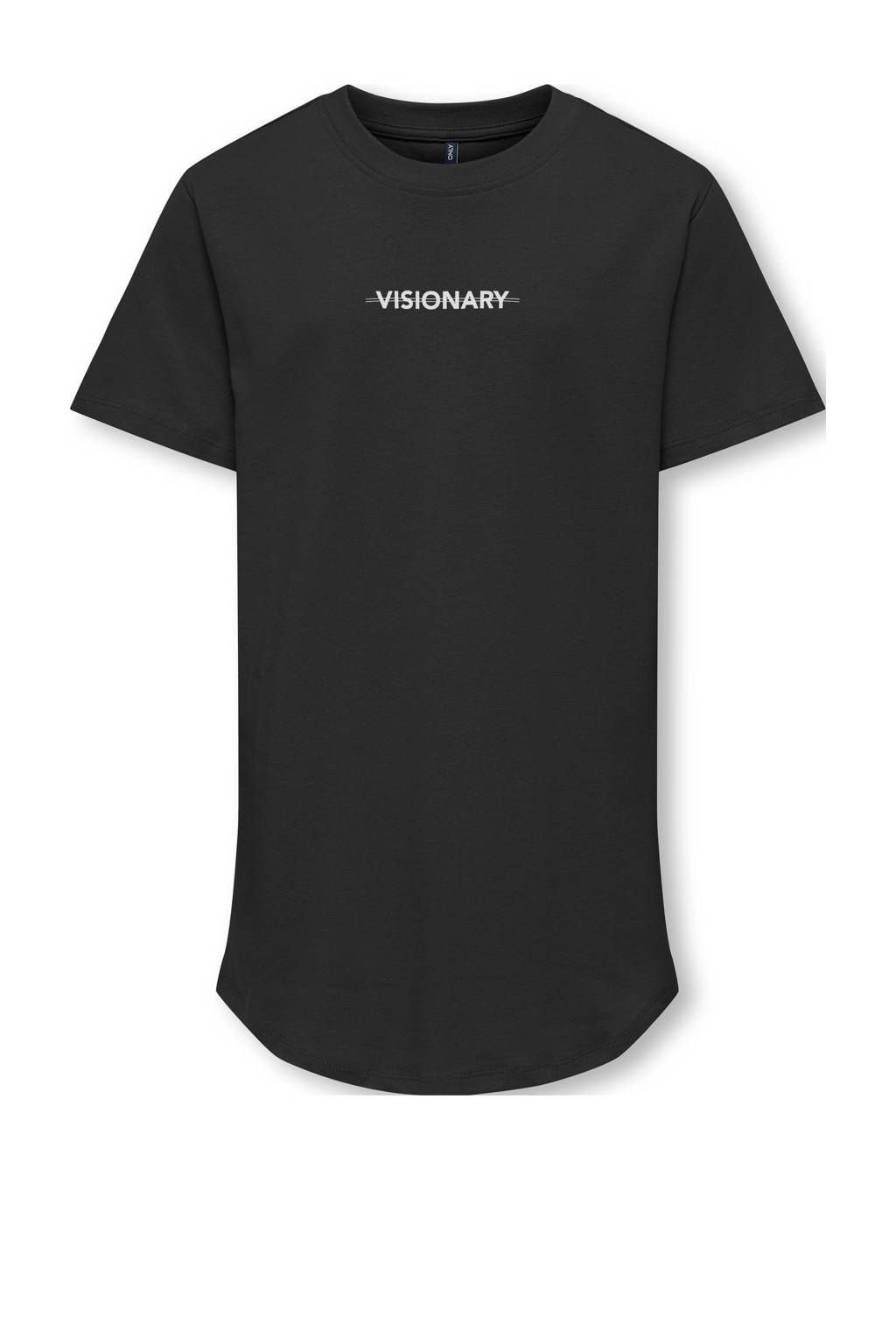 ONLY T-shirt KOBNICK met tekst zwart